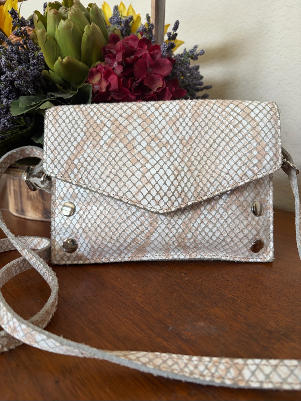 Hammitt Snake Print  Grommett Envelope Conv. Clutch Bag Crossbody bag